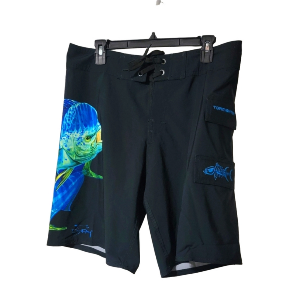 TORMENTER PREMIUM SURF APPAREL BOARD SHORTS SPF 35, NWT, LARGE